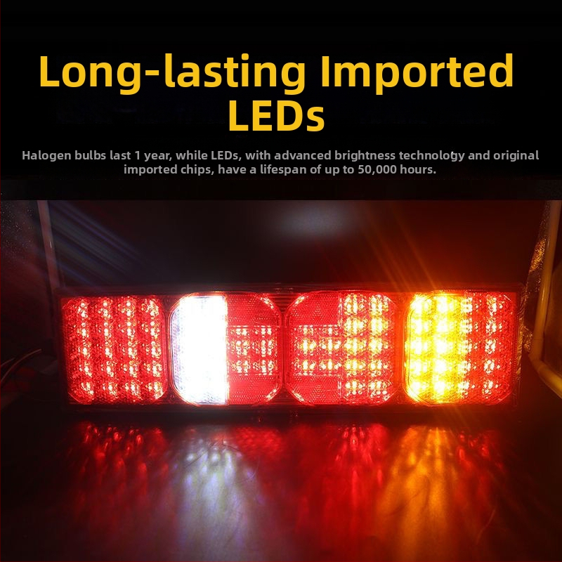 Howo A7 zadné svetlo – LED 10W, 24V, akrylové puzdro