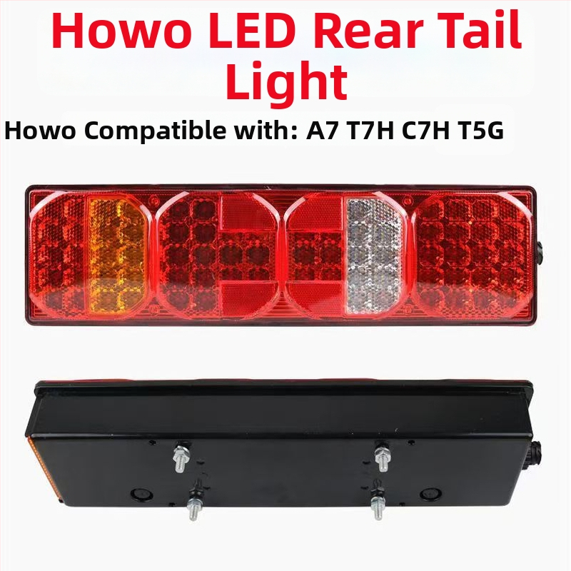 Howo A7 zadné svetlo – LED 10W, 24V, akrylové puzdro