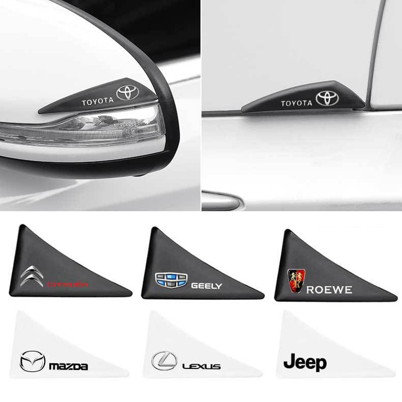 Антиударна лента за врати на автомобил, малък триъгълен ъглов предпазен стикер, PVC материал, универсален модел