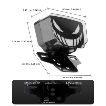 Οπίσθιο LED φως μοτοσικλέτας CG125 / TMX155 με οδηγό φωτισμού, φλας και φως φρένου, 12V