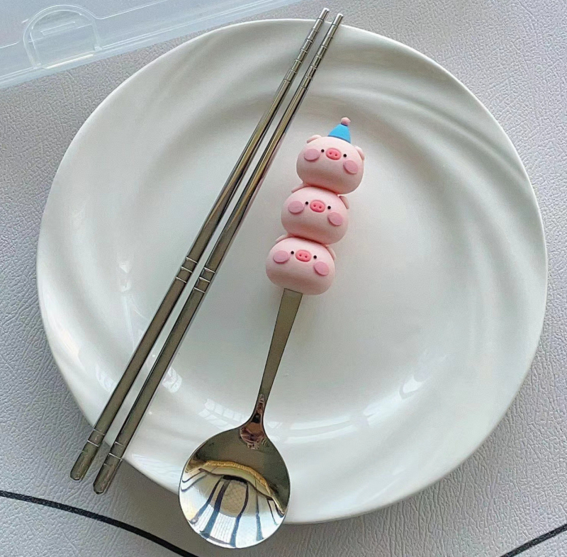 Παιδικά μαχαιροπήρουνα: κουτάλι και πιρούνι από 304 ανοξείδωτο ατσάλι με μοτίβο ζώων σε καρτούν, σε καθρέπτινο φινίρισμα, δυνατότητα εξατομίκευσης