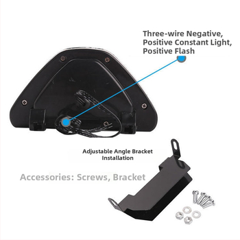 LED stabdymo žibintas, F1 modelis, sandarus lempos gaubtas, 12V, 9W