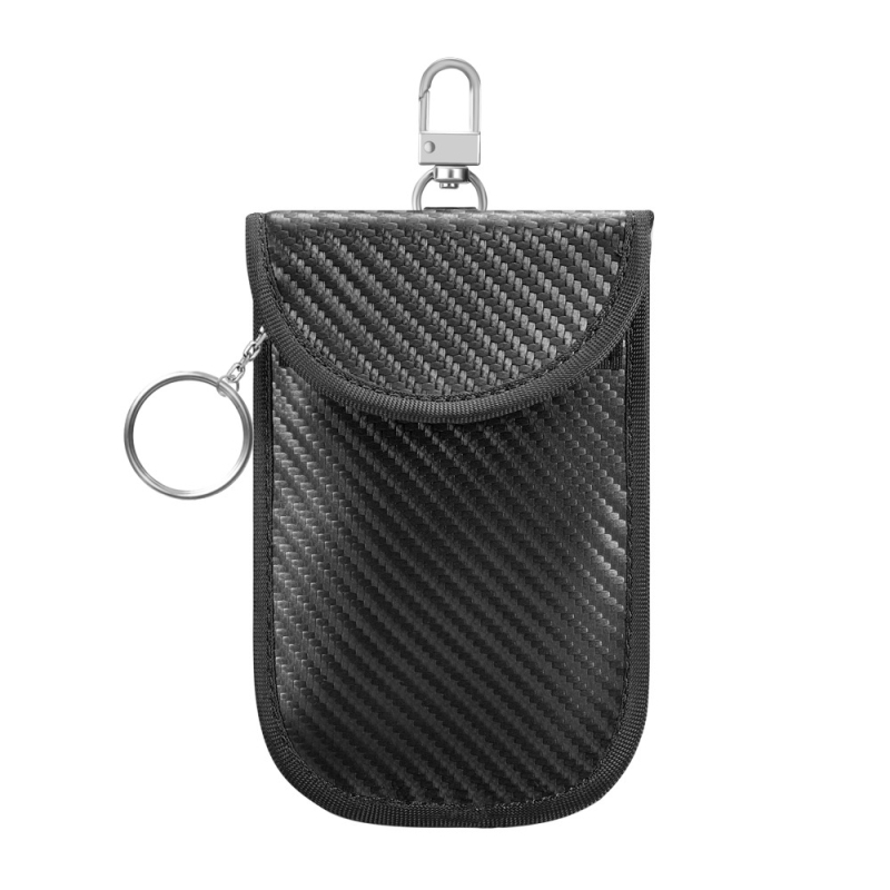 Kosibate RFID Faraday táska kulcsok és telefon számára, PU anyag, poliészter bélés, RFID védelem, lopás elleni védelem