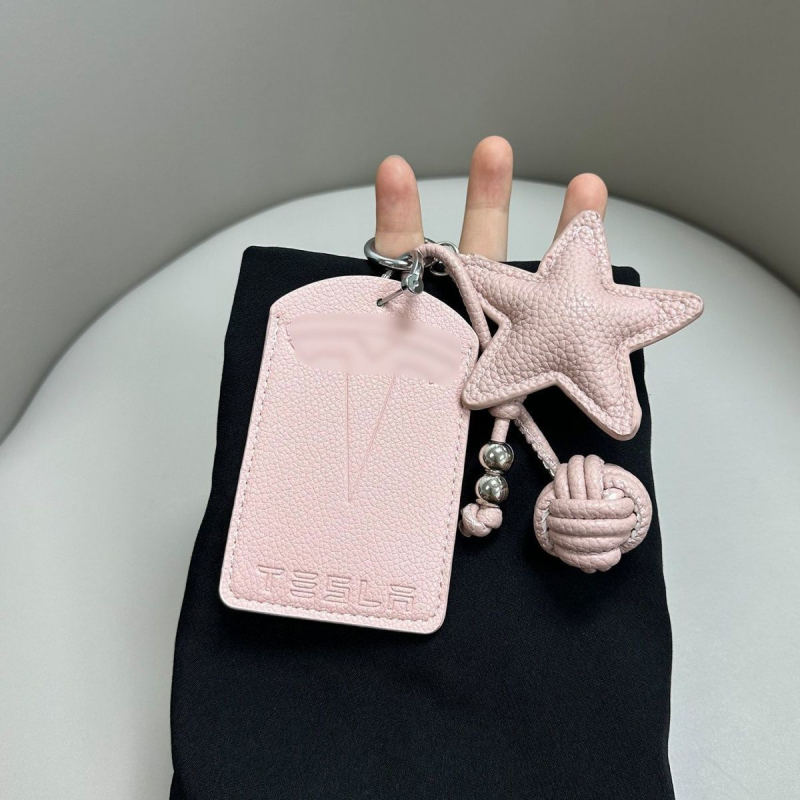 NFC etui za ključ Tesla Model 3 / Model Y, mikrovlaknena koža, etnički stil