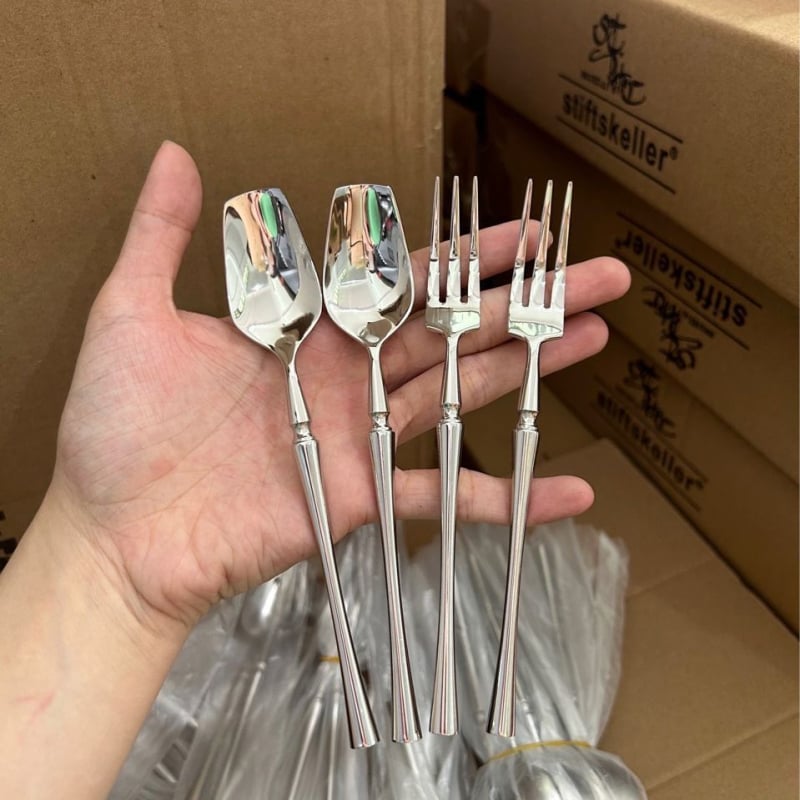 Dječje žlice od nehrđajućeg čelika, Qingxin cute stil, desertne i kavske žlice