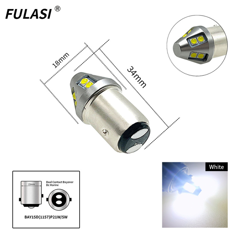 LED stabdžių šviesa, posūkio ir atbulinės eigos šviesa – Modelis FLS36-10W, 10-60V, 5W, 0.55A, LED 3535