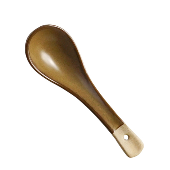 Κεραμικό κουταλάκι, ιαπωνικό στυλ, απλός σχεδιασμός, μάρκα Xitian Muyu, για ενήλικες.