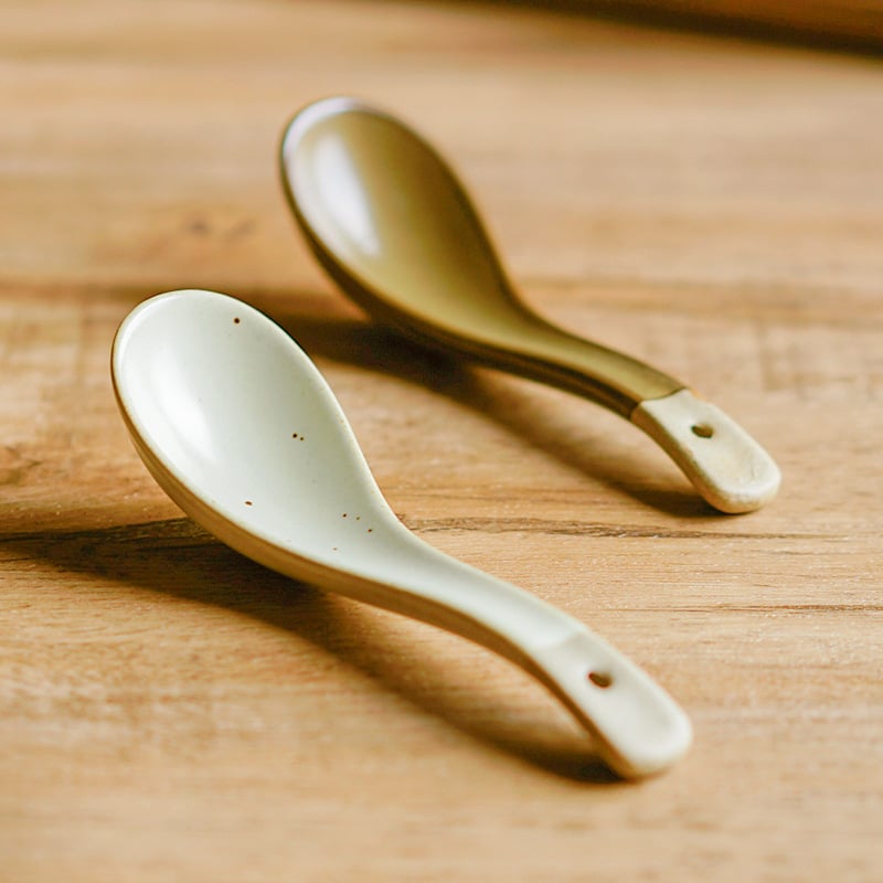 Κεραμικό κουταλάκι, ιαπωνικό στυλ, απλός σχεδιασμός, μάρκα Xitian Muyu, για ενήλικες.