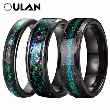 Prsten od volframovog čelika, U-oblik, elektroplating, unisex stil, branda Oulan