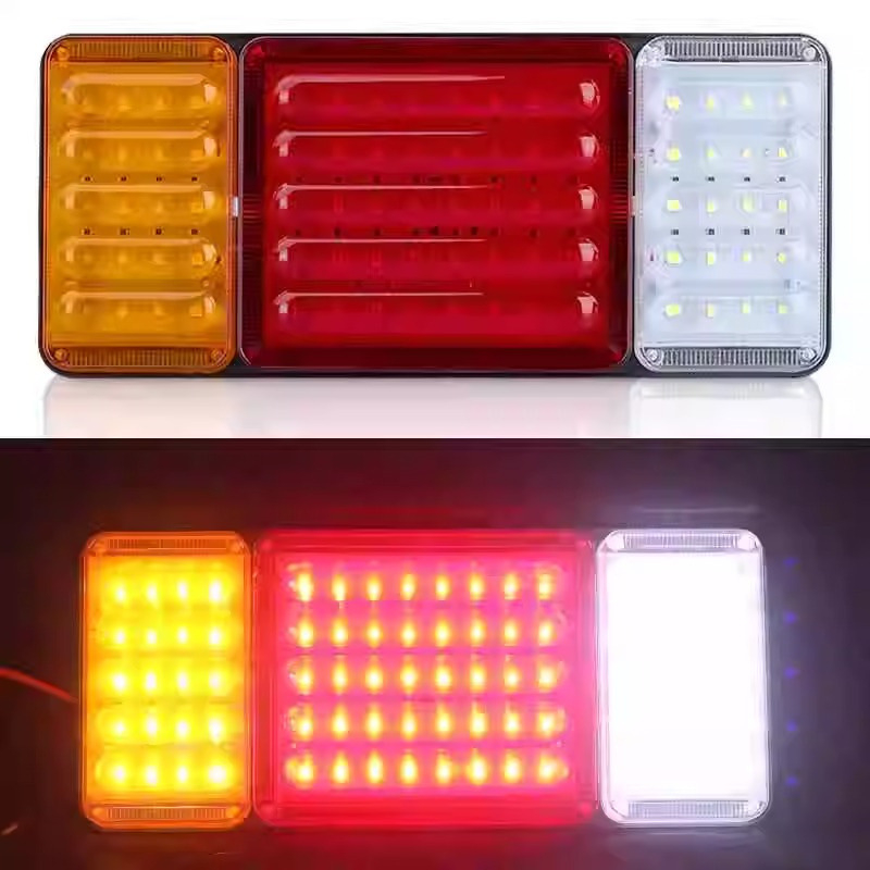 LED stražnja svjetla 140-2 za teški kamion, prikolicu i poljoprivredno vozilo – vodootporno, stroboscopno svjetlo za kočnice, 12V/24V