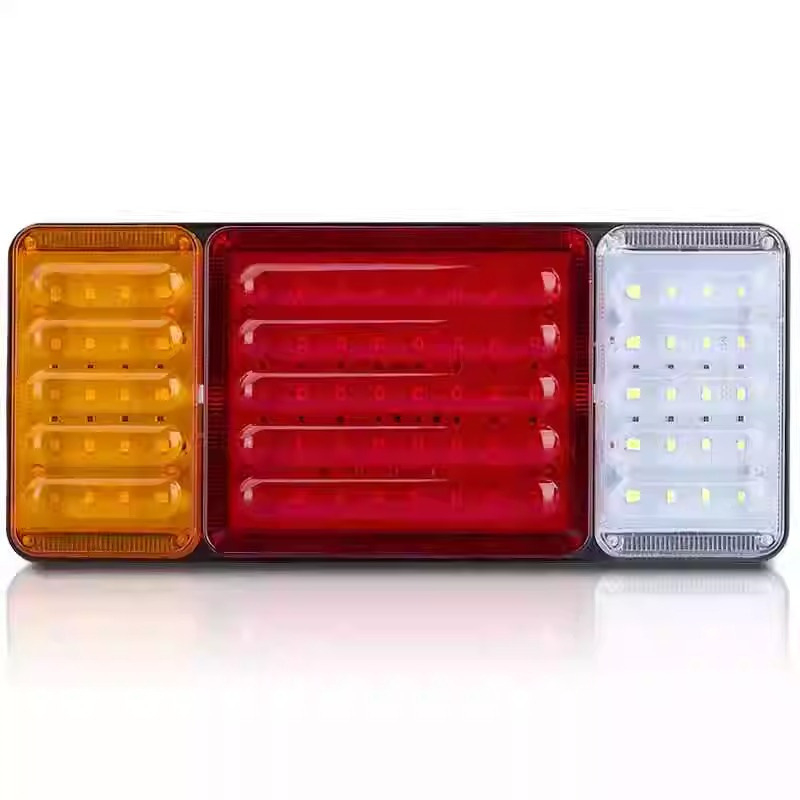 LED stražnja svjetla 140-2 za teški kamion, prikolicu i poljoprivredno vozilo – vodootporno, stroboscopno svjetlo za kočnice, 12V/24V
