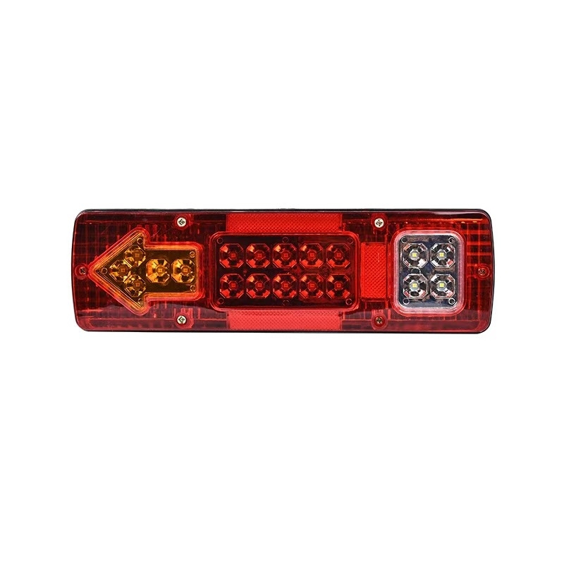 LED stražnja svjetla za tricikl 131LED – pokazatelj smjera, kočenje i svjetlo za vožnju unatrag, 12–24V, 4000K, trajanje 5000h, ploča od željeza s plastičnim poklopcem