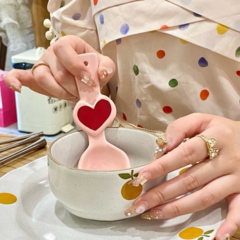 Παιδικό κεραμικό κουτάλι – Στυλ Ins, Καρτούν μοτίβο, Κεραμικό υλικό, Χωρίς λογότυπο