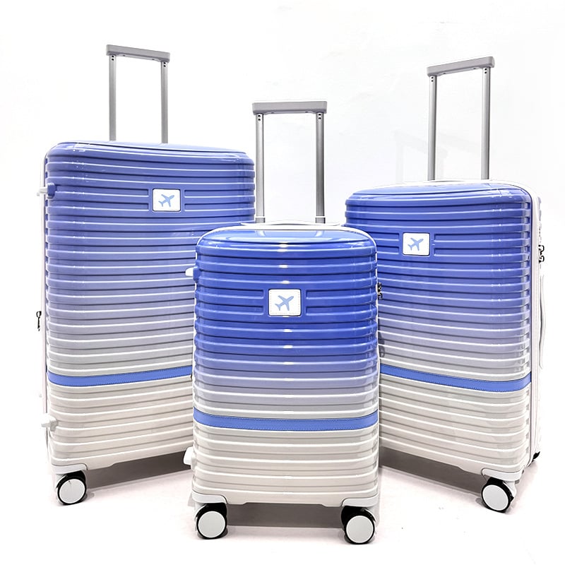 Βαλίτσα ABS+PC με φερμουάρ αντί-έκρηξης, αλουμινένιος τηλεσκοπικός σωλήνας, TSA συνδυασμένη κλειδαριά, ήσυχοι τροχοί