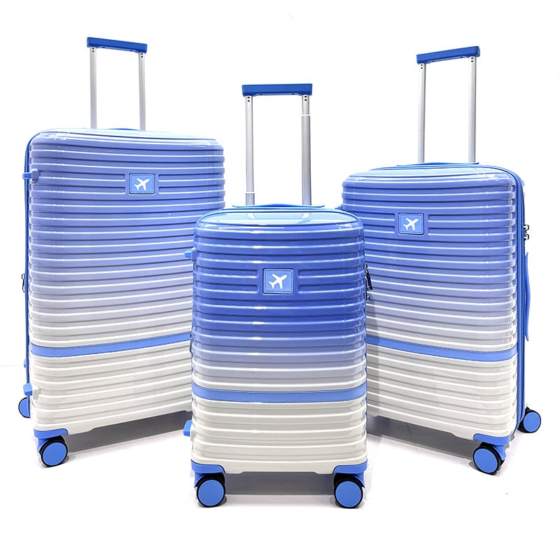 Βαλίτσα ABS+PC με φερμουάρ αντί-έκρηξης, αλουμινένιος τηλεσκοπικός σωλήνας, TSA συνδυασμένη κλειδαριά, ήσυχοι τροχοί