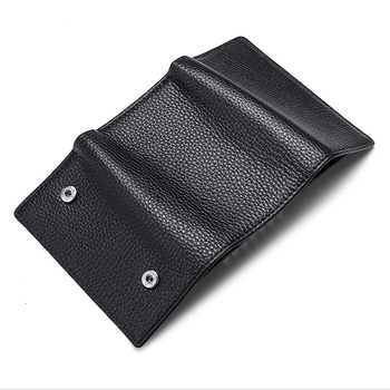 Női kulcstartó táska – valódi bőrből, első réteg tehénbőrből, lélegző, ultra könnyű, kopásálló, bővíthető