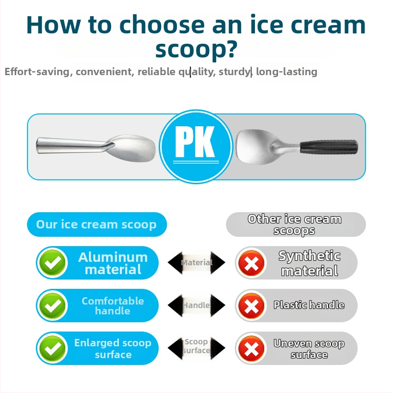 Κουτάλι παγωτού σε σχήμα πετάλου τριανταφυλλού – αλουμίνιο, χειροποίητο, μοντέρνο απλό στυλ, premium ποιότητα