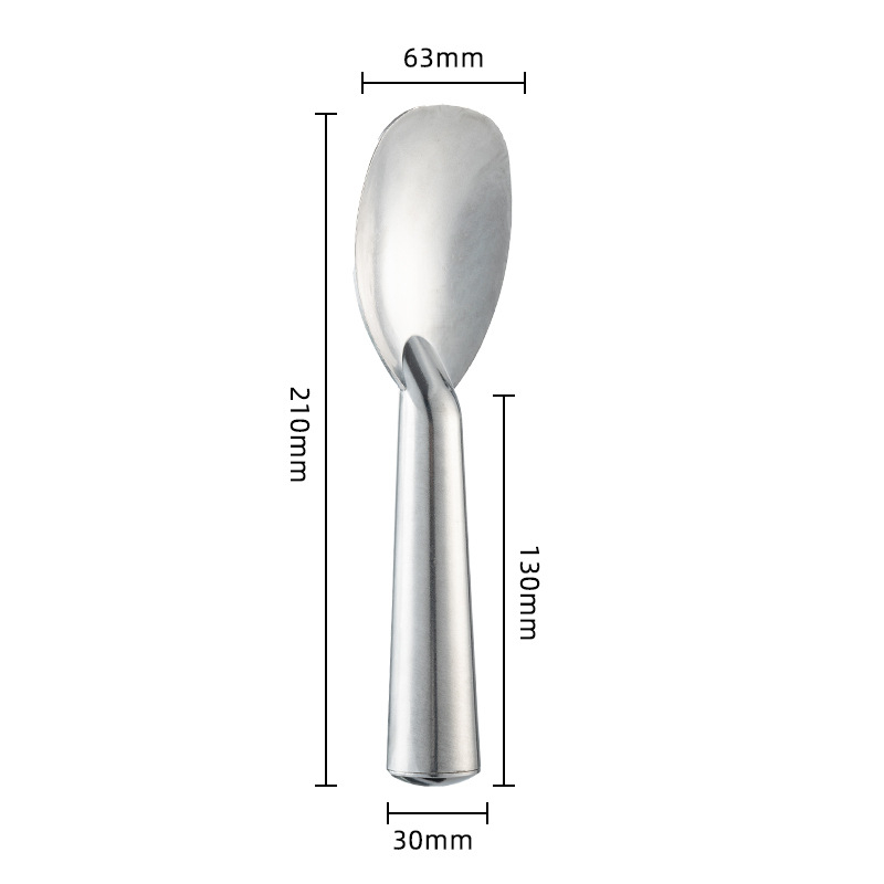 Κουτάλι παγωτού σε σχήμα πετάλου τριανταφυλλού – αλουμίνιο, χειροποίητο, μοντέρνο απλό στυλ, premium ποιότητα