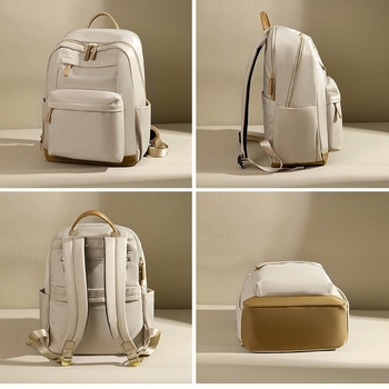 Sieviešu Oxford mugursoma ceļojumiem — viegla, liela ietilpība, klēpjdatora nodalījums