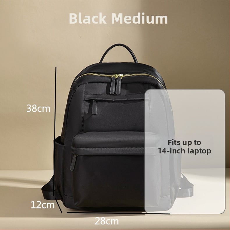 Sieviešu Oxford mugursoma ceļojumiem — viegla, liela ietilpība, klēpjdatora nodalījums