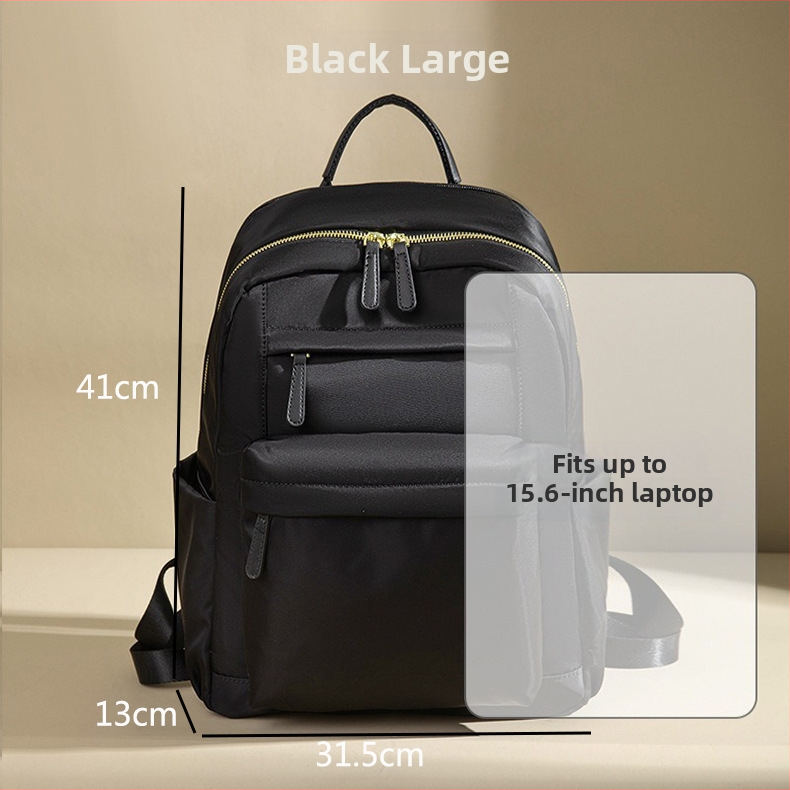 Sieviešu Oxford mugursoma ceļojumiem — viegla, liela ietilpība, klēpjdatora nodalījums