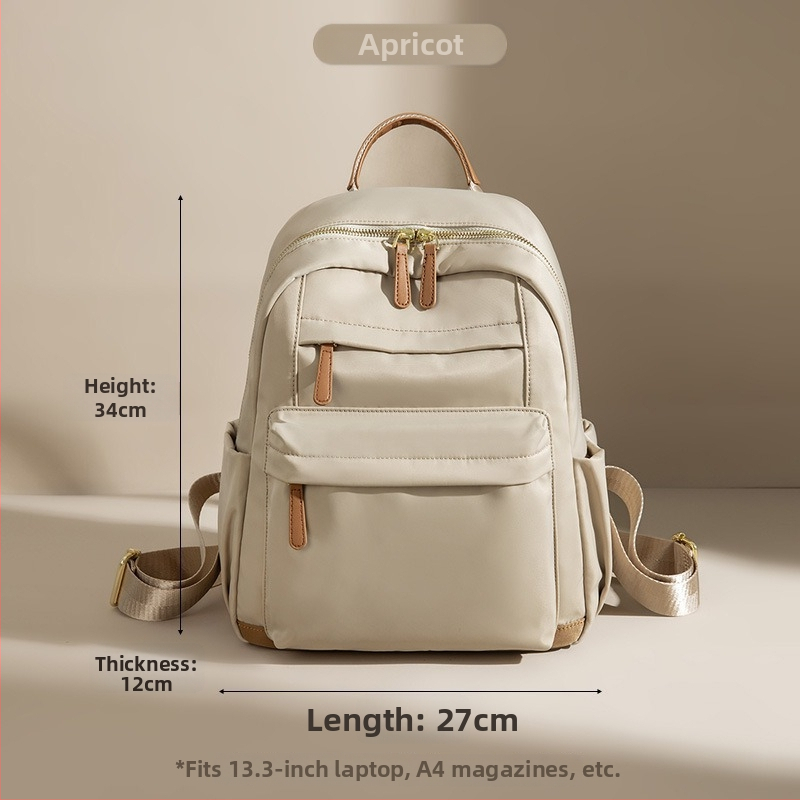 Sieviešu Oxford mugursoma ceļojumiem — viegla, liela ietilpība, klēpjdatora nodalījums