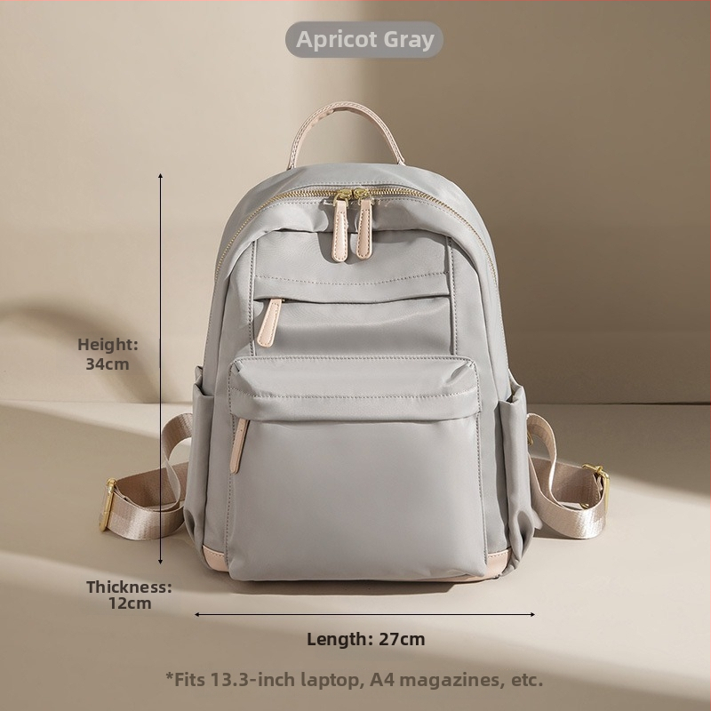 Sieviešu Oxford mugursoma ceļojumiem — viegla, liela ietilpība, klēpjdatora nodalījums