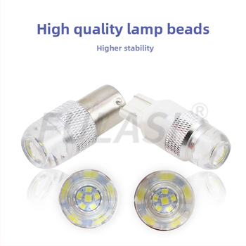 LED stabdžių ir posūkio signalo su atbuline šviesa, lęšio 6W-C, 3030 LED, universalus, 10-60V, 7500K, aliuminio korpusas