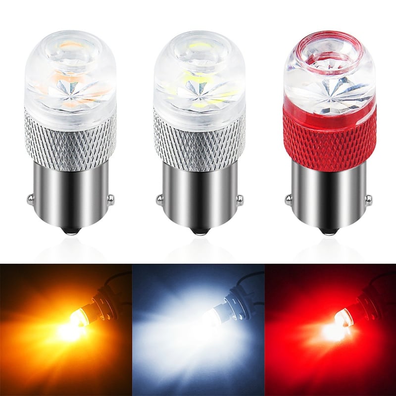 LED stabdžių ir posūkio signalo su atbuline šviesa, lęšio 6W-C, 3030 LED, universalus, 10-60V, 7500K, aliuminio korpusas