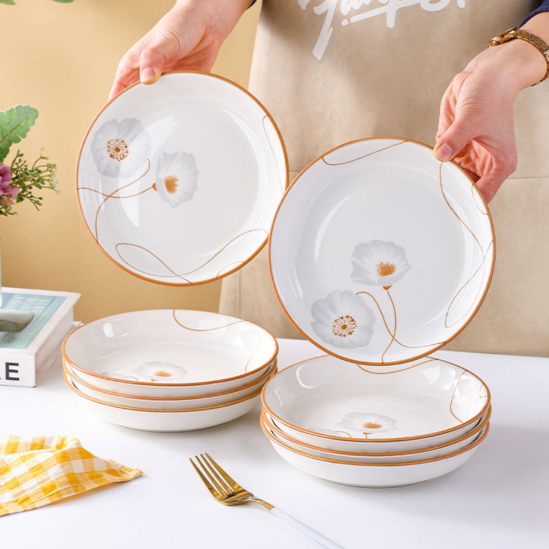 Keramička okrugla zdjela za rižu, minimalistički stil, otporna na mikrovalnu, podglazurno završno, prilagodljiva