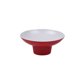 Farfurie circulară din melamină, suprafață glazurată colorată, nu este potrivită pentru cuptor cu microunde, logo imprimat