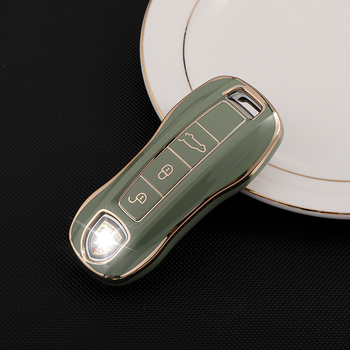 Carcasă pentru telecomandă Porsche pentru Cayenne, Macan, Panamera și 911 – TPU, de înaltă calitate, Morning and Evening