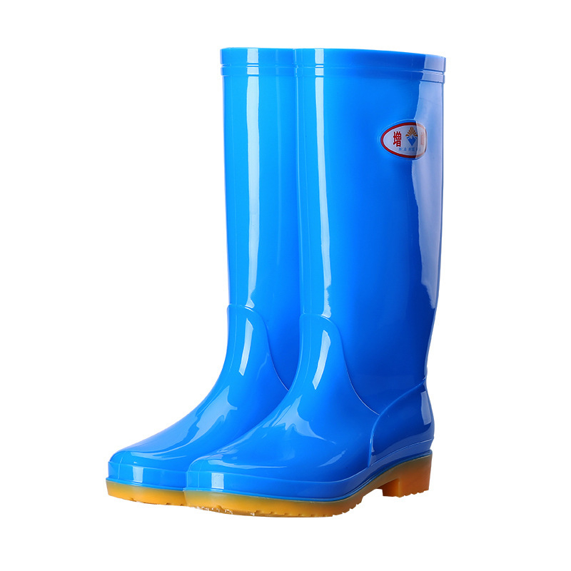 Ženske visoke vodootporne čizme za kišu od PVC-a s toplom podstavom, protuklizne i otporne na habanje, pogodne za sve sezone, niski potpetica 1–3 cm
