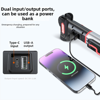 Automobilio remonto LED lemputė su magnetine ilga juosta, aliuminio lydinys, 1200 lm, 3,7 V, LED