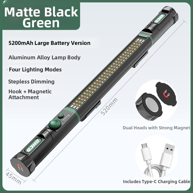 Automobilio remonto LED lemputė su magnetine ilga juosta, aliuminio lydinys, 1200 lm, 3,7 V, LED