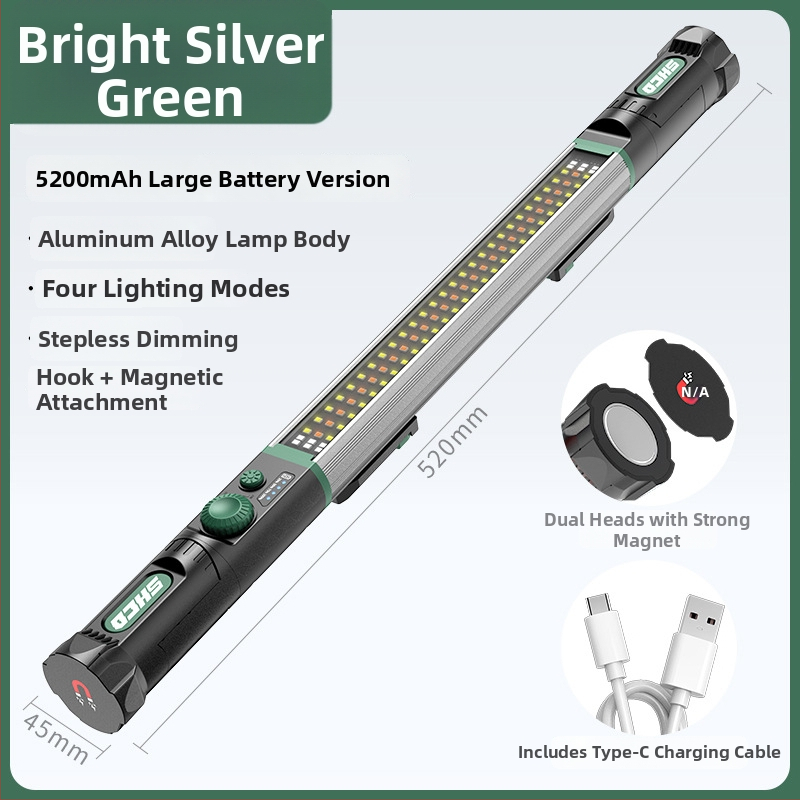 Automobilio remonto LED lemputė su magnetine ilga juosta, aliuminio lydinys, 1200 lm, 3,7 V, LED