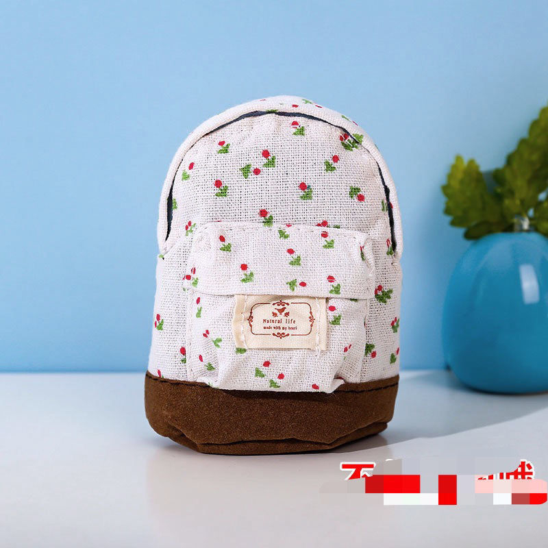 Novčanik za kovance od platna s cvjetnim uzorkom, svjež i sladak stil, za žene, za pohranu