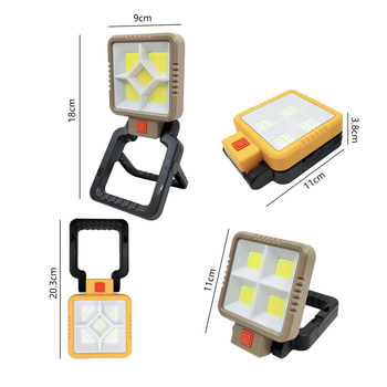 LED radna svjetiljka za auto popravak s COB LED-om, 10W, 2400mAh litij baterija, ručno napajanje, uključeno punjač, za vanjsku upotrebu