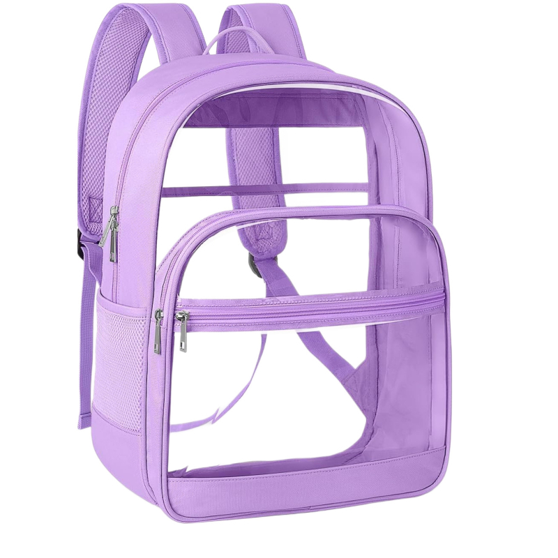 Unisex PVC διαφανής σάκκος πλάτης, 20–35L χωρητικότητα, αδιάβροχο, συμβατό με φορητό 14 ιντσών, σχολικό σακίδιο