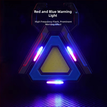 Daugiafunkcinė COB darbo lemputė su magnetiniu tvirtinimu, sulankstoma USB-C maitinimo bankos avarinei lemputei, transporto priemonės patikrai, LED 5W, 1800mAh, 360° pasukimas