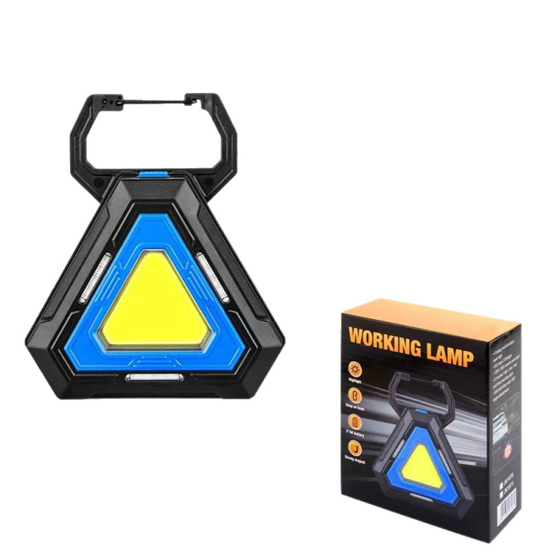 Многофункционална COB работна лампа с магнитно закрепване, сгъваема USB-C банка за аварийно осветление, автомобилна инспекционна лампа, 5W LED, 1800mAh, въртене 360°