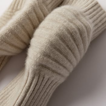 Προστατευτικό γόνατος από 100% κασμίρι — χειμερινό, παχύ, ζεστό, ενήλικες, μάρκα Snow, για ποδηλασία