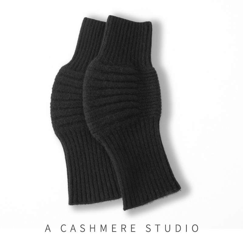 Προστατευτικό γόνατος από 100% κασμίρι — χειμερινό, παχύ, ζεστό, ενήλικες, μάρκα Snow, για ποδηλασία