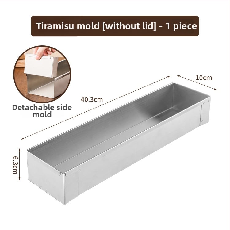 Huahuan pravouhlá forma na tortu z nehrdzavejúcej ocele pre tiramisu mousse cheesecake
