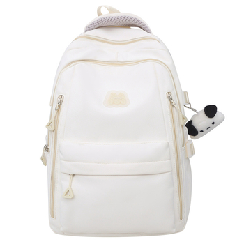 Σχολική τσάντα πλάτης unisex, αστικός μινιμαλισμός, με καμπύλους ιμάντες ώμου (νάιλον; αναπνεύσιμη; 2025 καλοκαίρι)