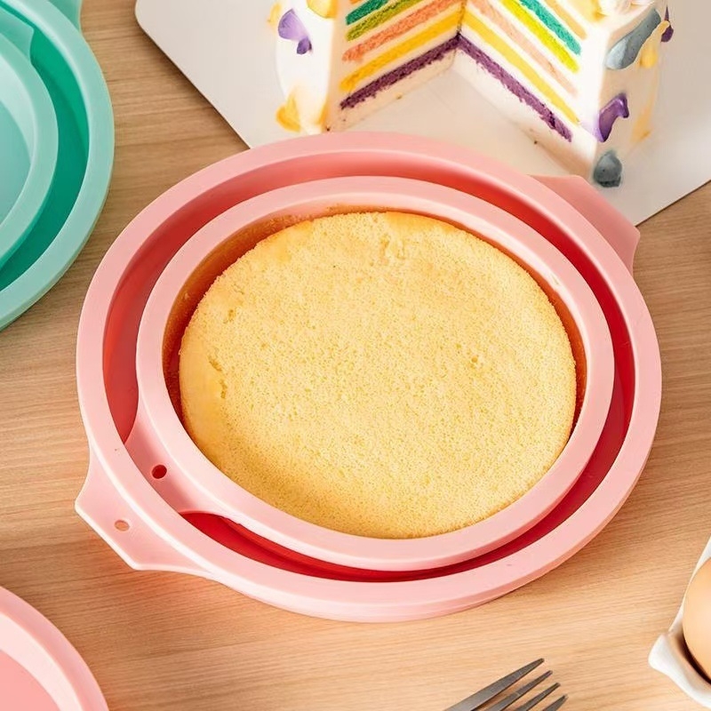 Silikonska forma za kolače, okrugla, za slojevite mousse i chiffon kolače, visoka temperaturna otpornost