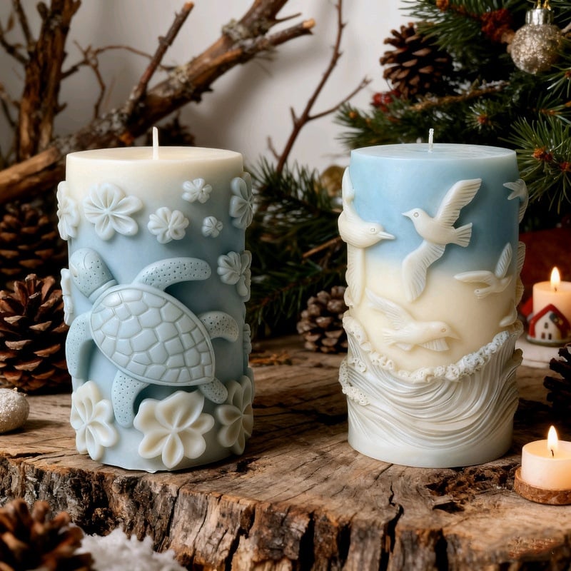 Silikonska cilindrična kalupa za DIY mirisne svijeće i gipsane ukrase