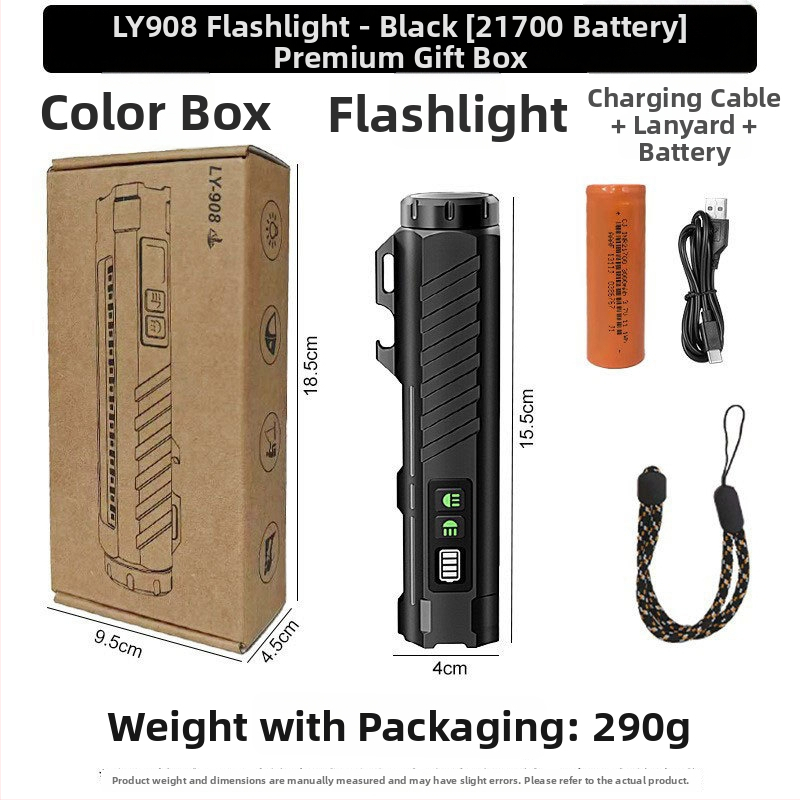 LED svjetiljka od aluminijske legure, 12W, 350+ lm, punjiva 3000mAh, domet 100–200 m