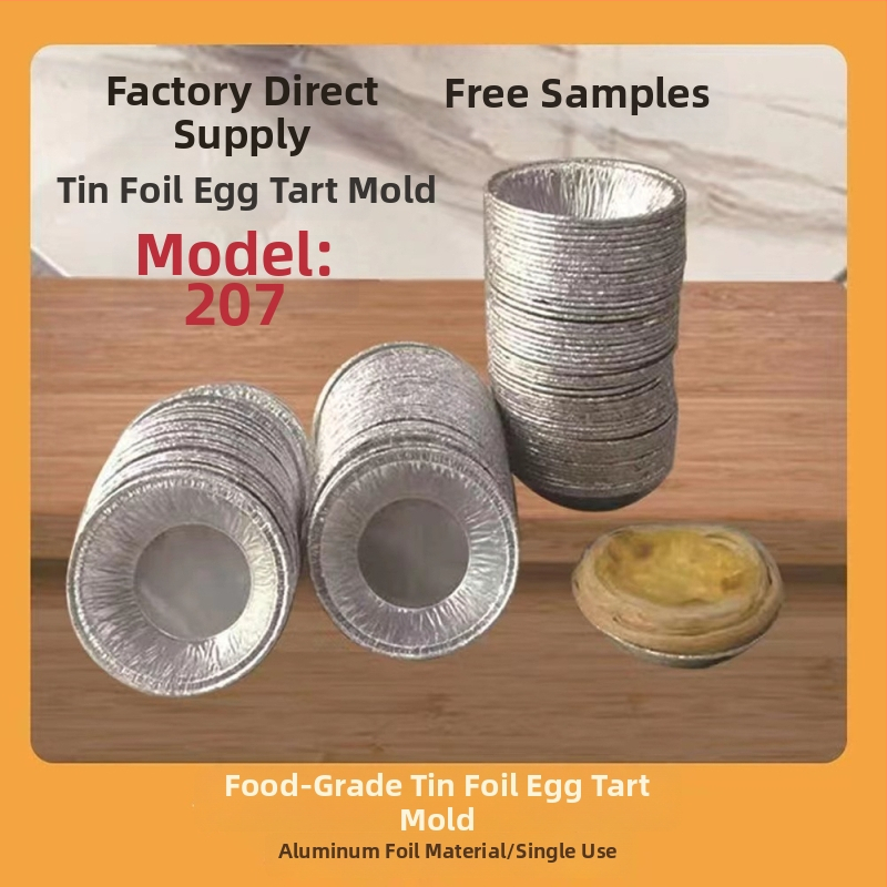 Flower of beauty jednokratne forme za tart s jajima, 100 komada, okrugli kalupi od aluminijske folije za pečenje