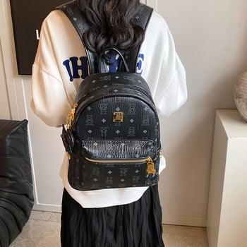 Női kis mintás hátizsák – niches magas minőség, tavasz 2025 (PU anyag; cipzár; laminált belső zseb; poliészter bélés; lélegző)